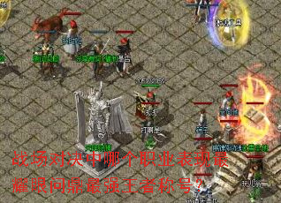 ս���Ծ����ĸ�ְҵ������ҫ���ʶ���ǿ���߳ƺţ�