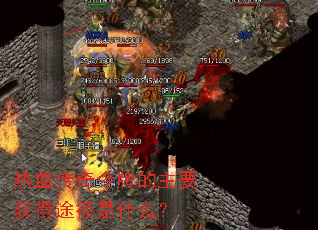 ��Ѫ�������Ƶ���Ҫ���;����ʲô��