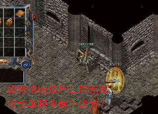 如何快速提升三国无双传奇单职业角色战力? 如何快速提升三国无双传奇单职业角色战力?